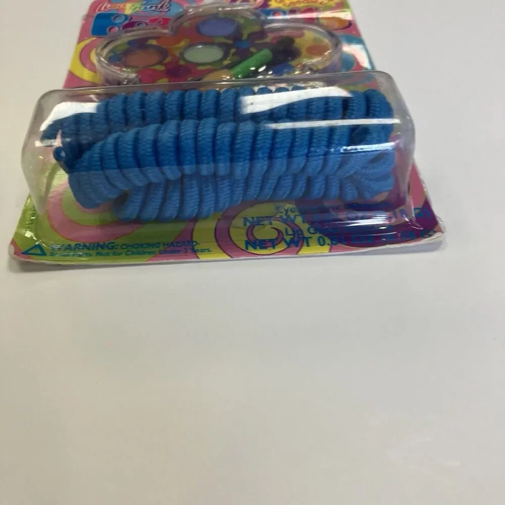 Vintage Lisa Frank Beauty Bits Mini Makeup Coil Shoelaces Glow Body Stickers